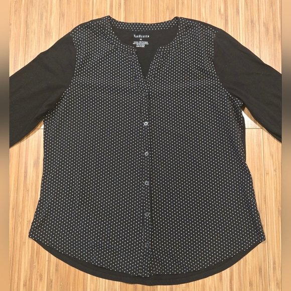 Van Heusen Polka Dot Top - Picture 2 of 8